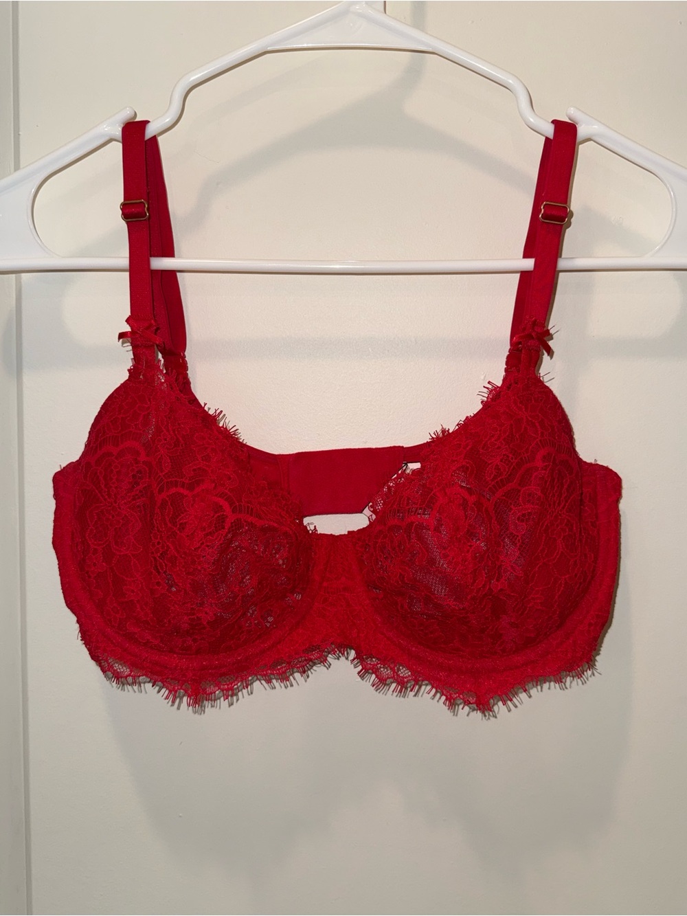 Victoria's Secret Red Lace Push-Up Bra